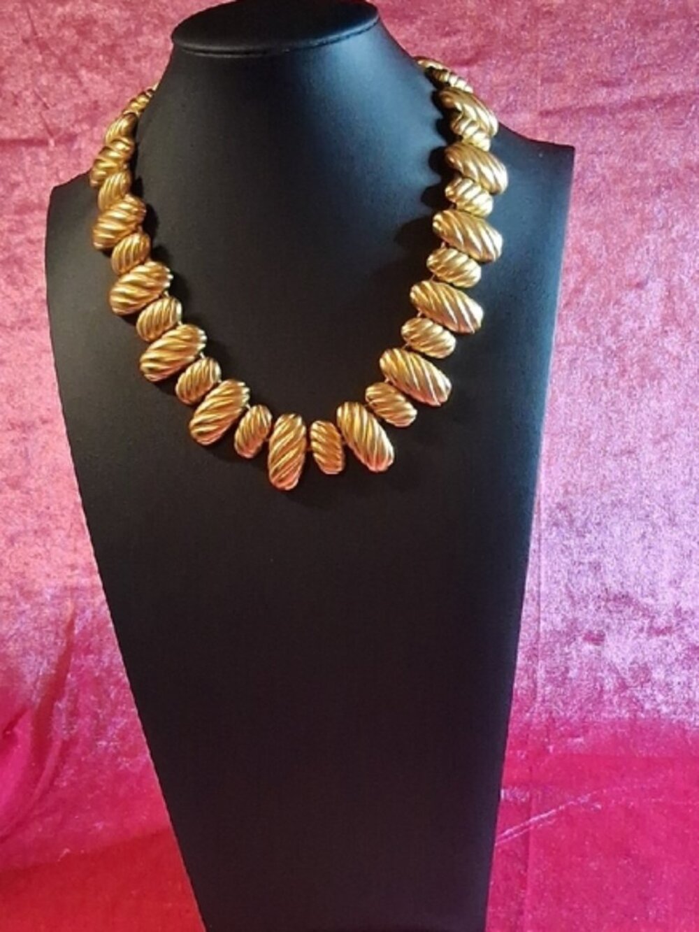 Signed Anne Klein Vintage Necklace and Unsigned Earrings